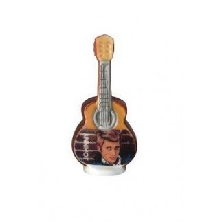 Muñeco Johnny HALLYDAY - guitarra marrón