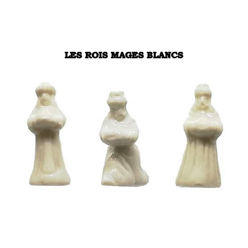 Santons - les rois mages blancs Santons - les rois mages blancs