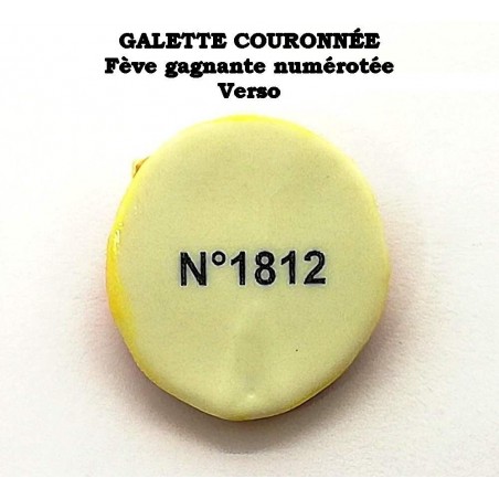 Set of 5 winning fèves numbered "Louis golden coins"