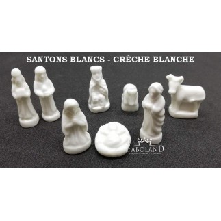 Santones blancos - bélen blanco - caja de 100 piezas
