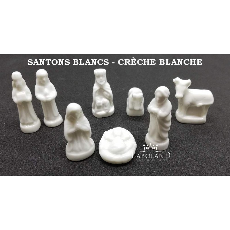 Santones blancos - bélen blanco - caja de 100 piezas