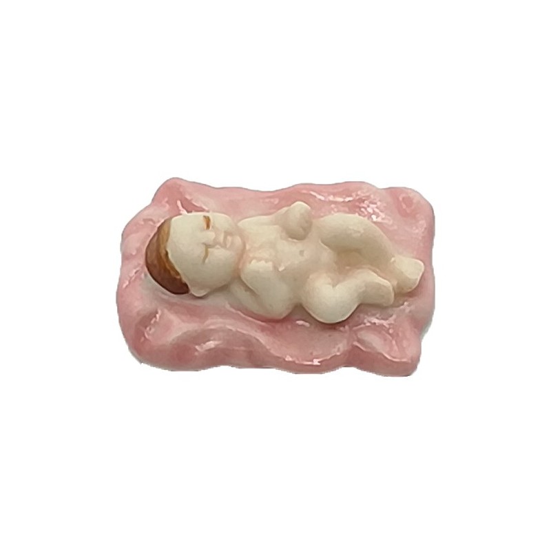 Annonce orginale pour l'arrivée d'un bébé - C'est une fille - couffin rose - V1