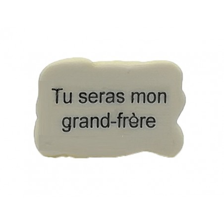 Annonce orginale de l'arrivée d'un bébé - C'est une fille - couffin marron