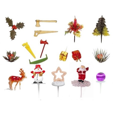 Lote de 17 figuras de Navidad-nueva edición.