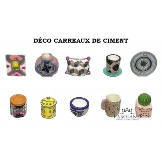 Cement deco tiles - box of 100