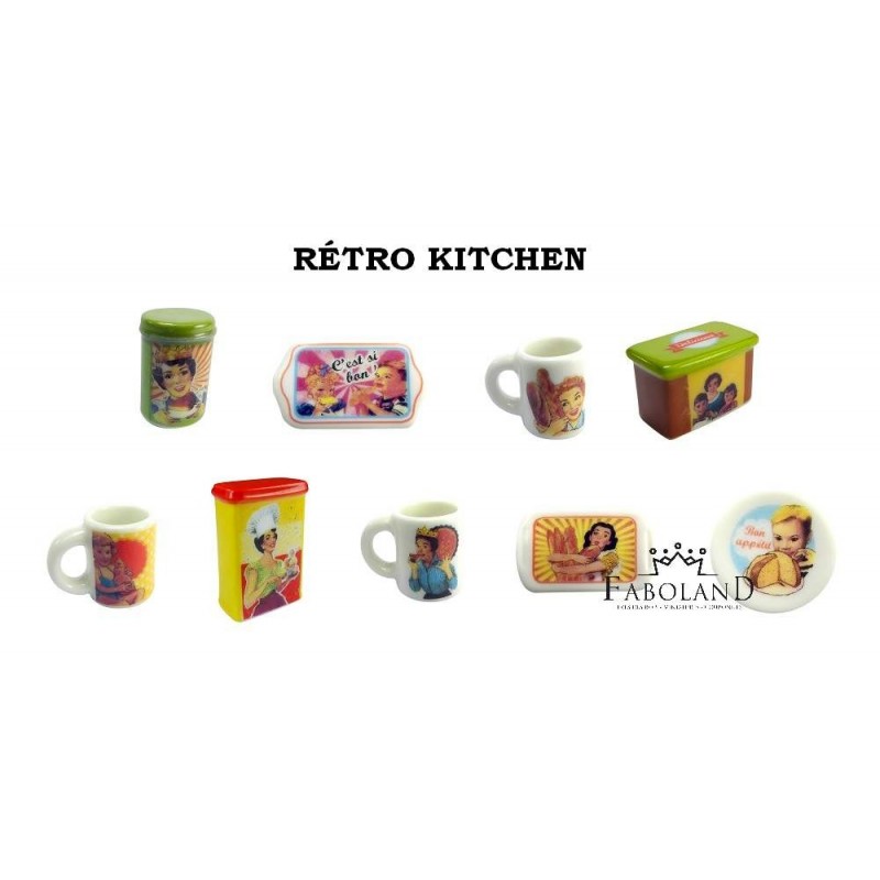 Rétro kitchen - box of 100