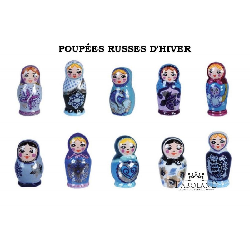 Winter russian dolls