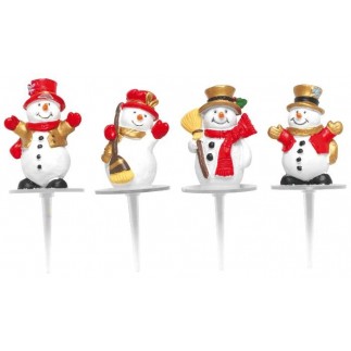 Bonhomme de neige bienvenu x4