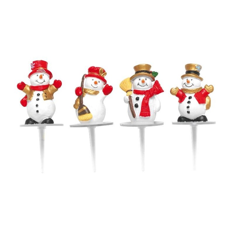 Bonhomme de neige bienvenue x4