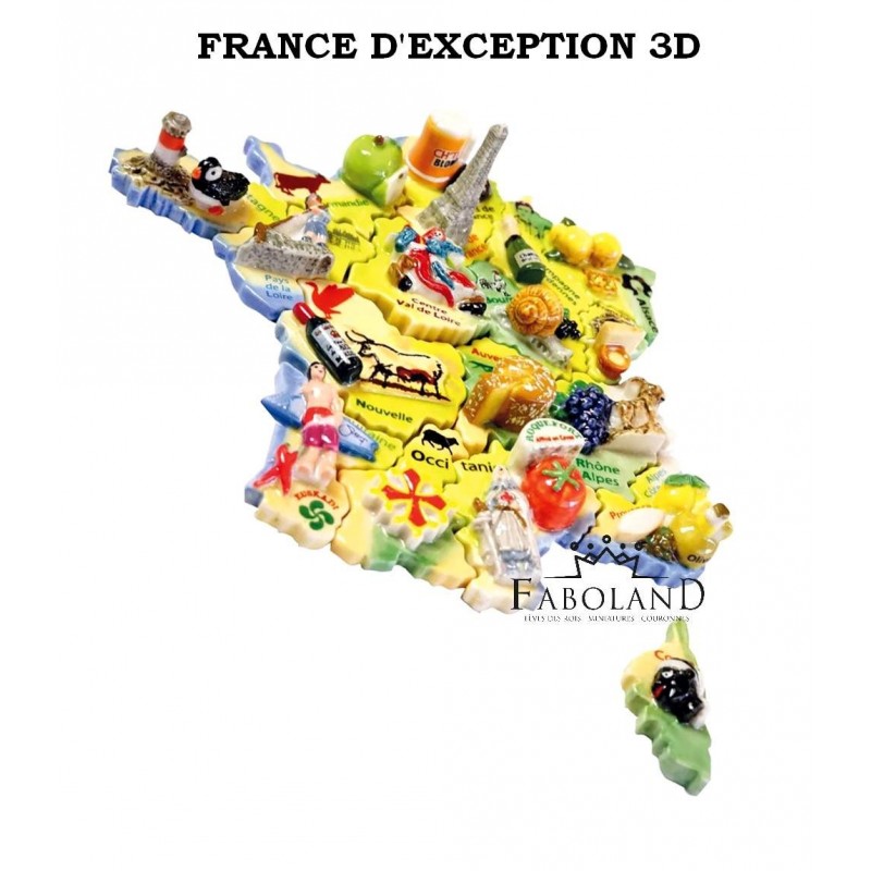 FRANCE d'exception 3D puzzle - Boîte de 100 pièces