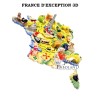 FRANCE d'exception 3D puzzle - Boîte de 100 pièces