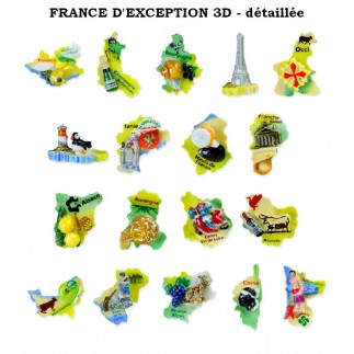FRANCE d'exception 3D puzzle - Boîte de 100 pièces