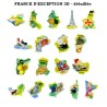 Francia de excepción Puzzle 3D - caja de 100 piezas