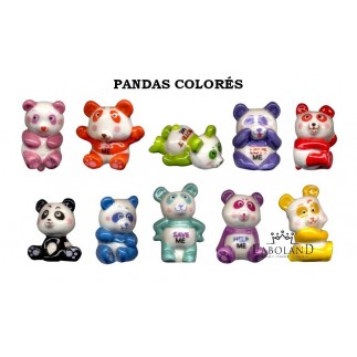Coloured pandas
