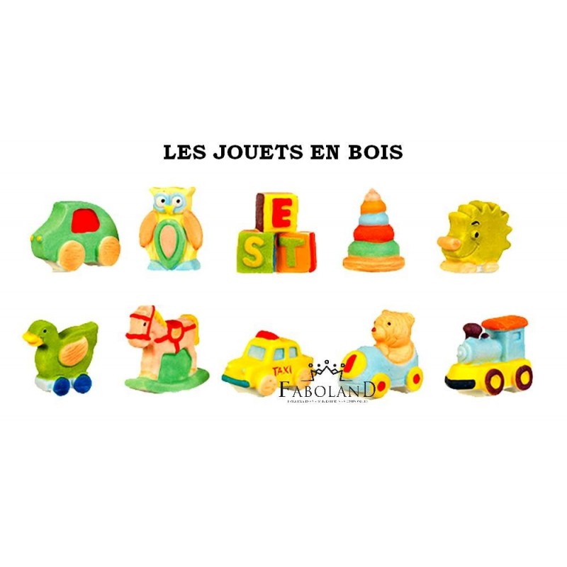 Les jouets en bois - Boîte de 100 pièces