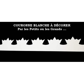 Set of 50 white crowns to decorate