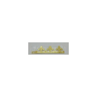 Set of 100 golden crowns "fleur de lys" in individual packet