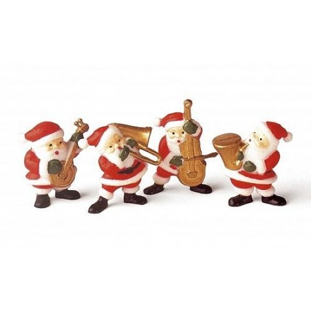 Père Noël musiciens x4