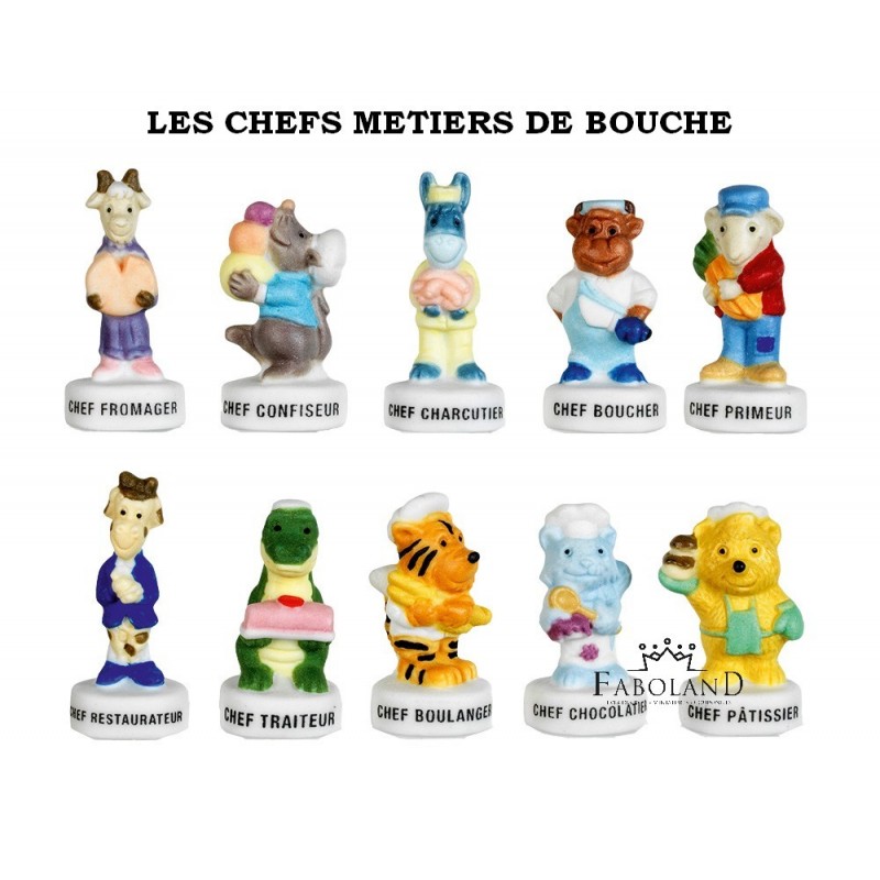 Les chefs métiers de bouche - Boîte de 100 pièces