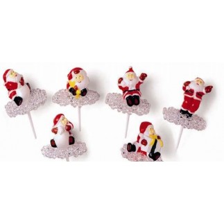 Box of 50 santa claus on ice