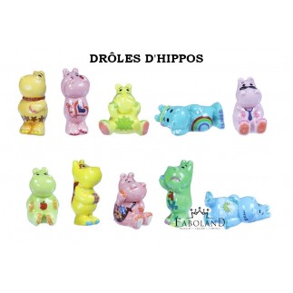 Funny hippos - box of 100