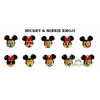 MICKEY et MINNIE Emoji - Pendentifs - Boîte de 100 pièces