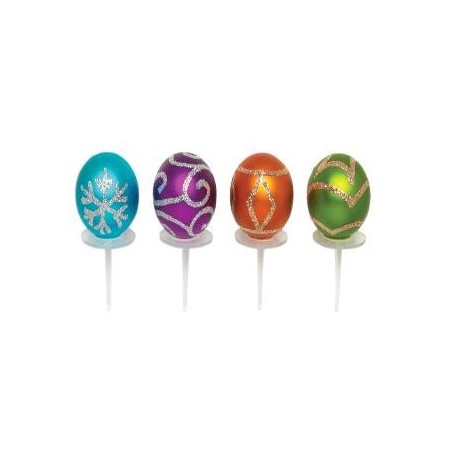 Boules déco tutti frutti x4