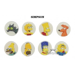 Medallones Simpson - caja de 100 piezas