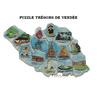 Puzzle trésors de VENDÉE personnalisée B. SICARD