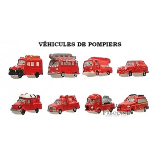 vehicules de pompiers - feve FABOLAND