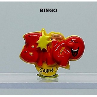 Muñeco ganador numerado "bingo"