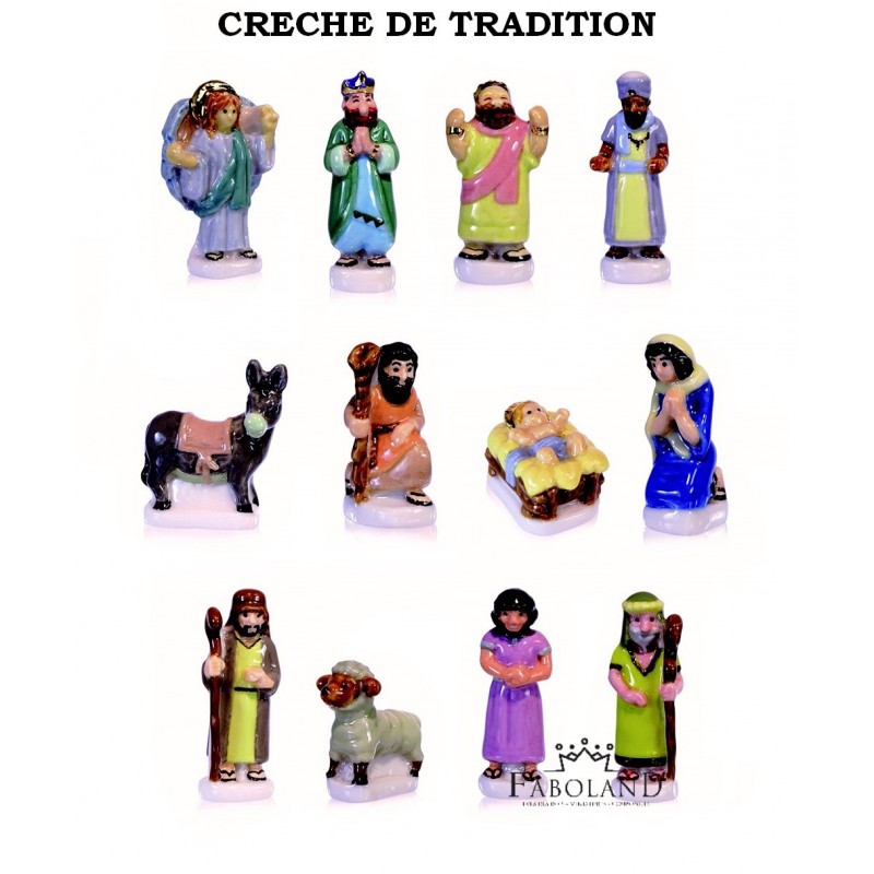 Crèche de tradition - Boîte de 100 pièces