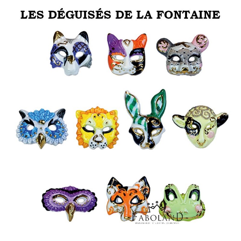 Les déguisés DE LA FONTAINE - feve epiphanie FABOLAND