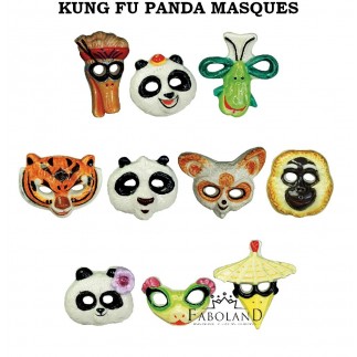 KUNG FU PANDA masques - feve epiphanie FABOLAND