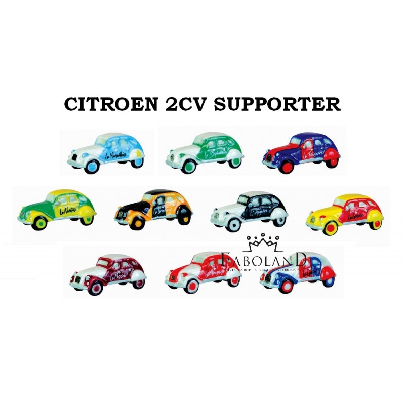 CITROEN 2CV supporter - feve epiphanie FABOLAND