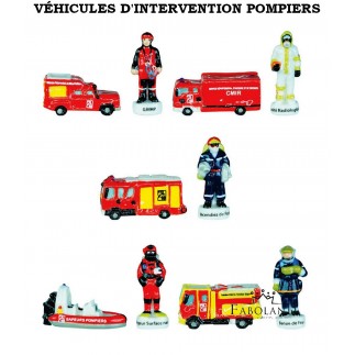 Véhicules d'intervention pompiers - feve epiphanie FABOLAND