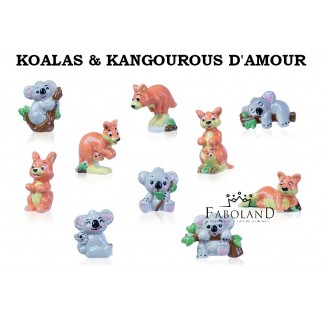 Koalas et kangourous d'amour - feve epiphanie FABOLAND