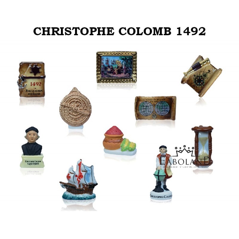 Christophe COLOMB 1492 - feve epiphanie FABOLAND