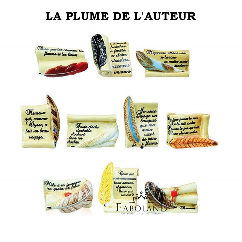 La plume de l'auteur - Boîte de 100 pièces