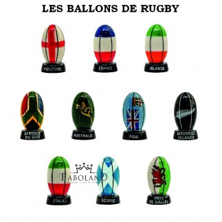 Les ballons de rugby - Boîte de 100 pièces