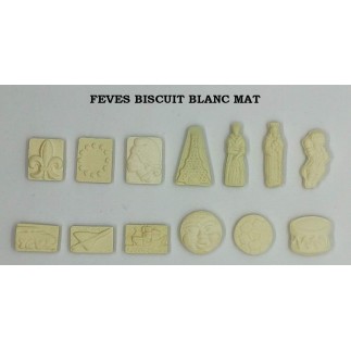 Biscuit fèves white matte