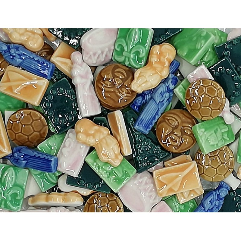 Biscuit fèves color enamel (100 pieces box)
