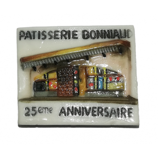 Fève personnalisée Pâtisserie BONNIAUD à LYON - 25ème anniversaire