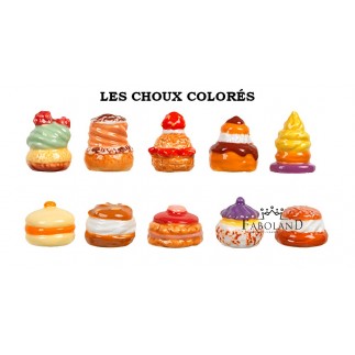 Colored choux buns - box of 100