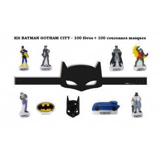 BATMAN GOTHAM CITY kit - 100 feves + 100 crowns