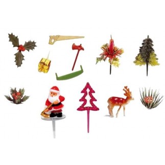Lot de 9 sujets de Noël