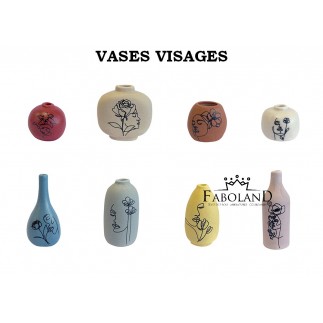 Vases visages - feve epiphanie FABOLAND