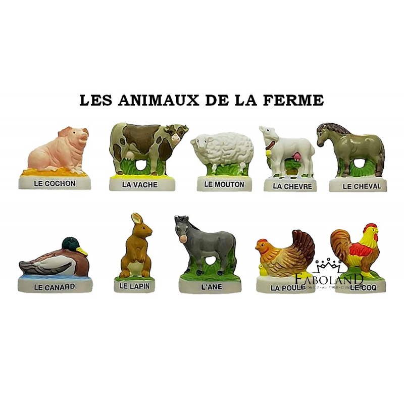 Les animaux de la ferme - fève - FABOLAND