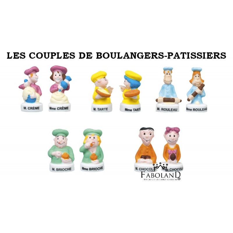 Les couples de boulangers-patissiers - fèves - FABOLAND