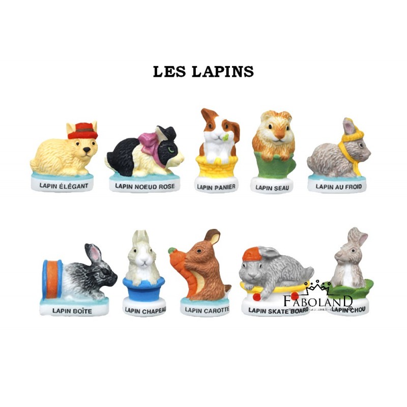 Les lapins - fève - FABOLAND